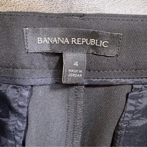 Banana Republic High Waist Black Trouser Shorts - Size 4 - Picture 6 of 9